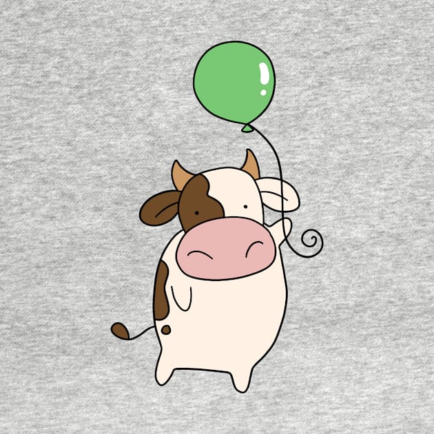 Green Balloon Cow by saradaboru